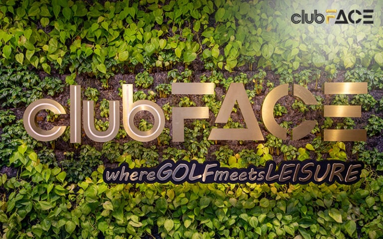 Golf practice facility which is a space to unwind