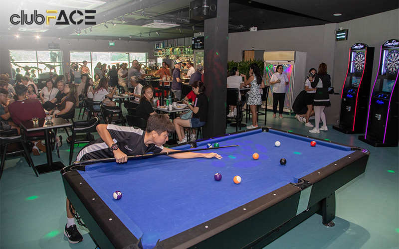 billiard event at clubFACE